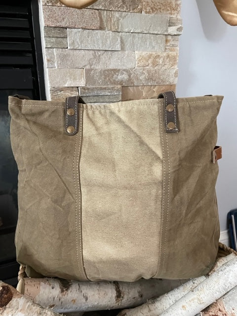 Buy Recycled Military Canvas and Leather Bucket Style Tote Bag Online in  India - Etsy