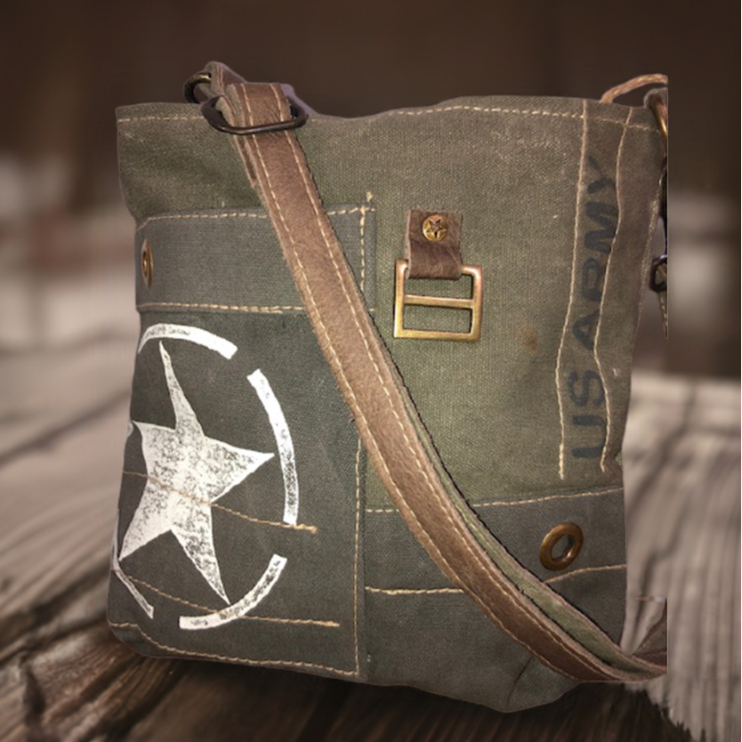 Military Canvas Crossbody Bag – US Army Purse for Women – Gift for Military Canvas Crossbody Bag – US Army Purse for Women – Gift for