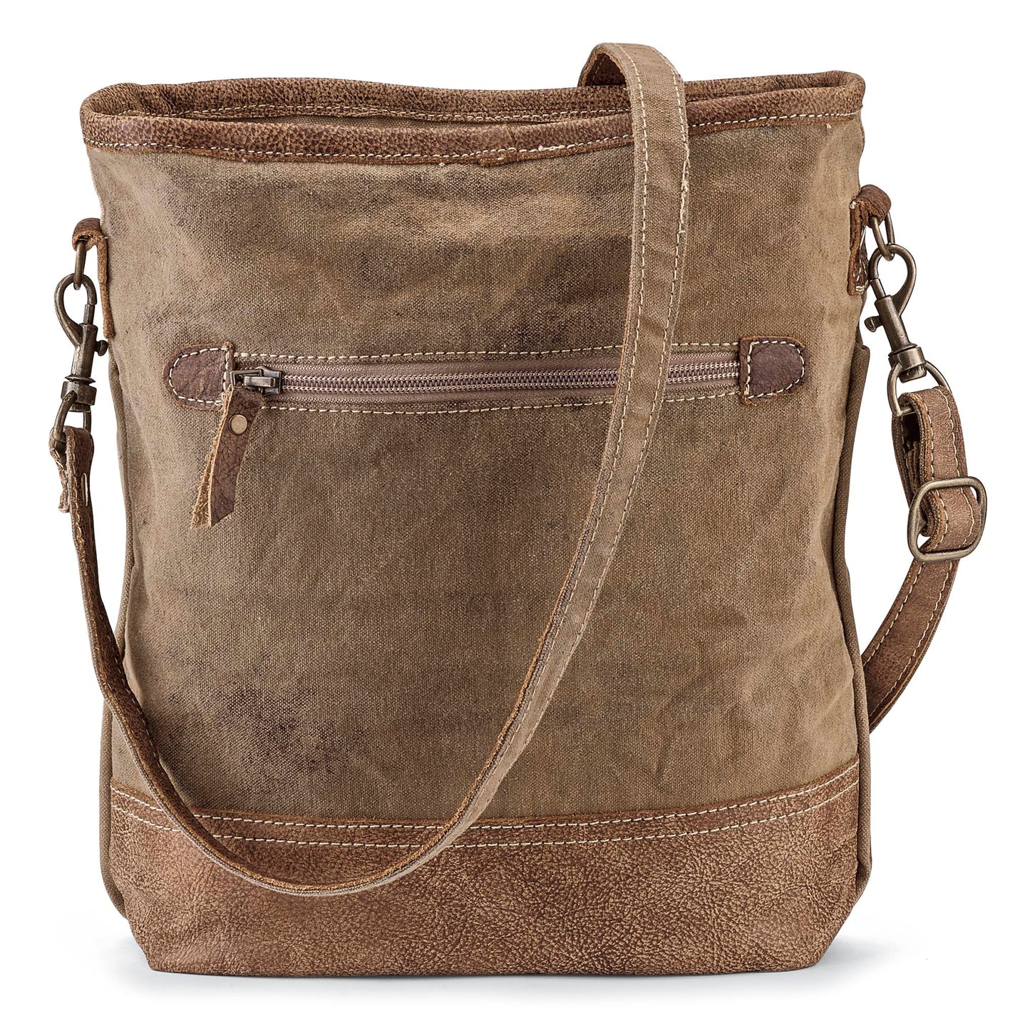 Canvas Crossbody Purse for Women – Original Peace & Patience Boho Bag – Inspirational Gift Idea