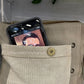 UpCycled Military Canvas and Leather Flap Shoulder CrossBody Bag ~ A Best Seller!