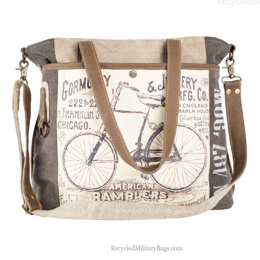 American Ramblers Bicycle Sustainable Canvas Tote