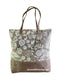 Brown Floral Canvas Tote Bag! Perfect Work Bag with Crossbody Strap