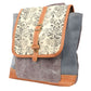 Mixed Canvas Scroll Print Backpack ~ Goes from Office to a Night Out! It Looks That Good!