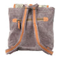 Scroll Print Sustainable Canvas Backpack Purse ~ Goes from Office to a Night Out! It Looks That Good!