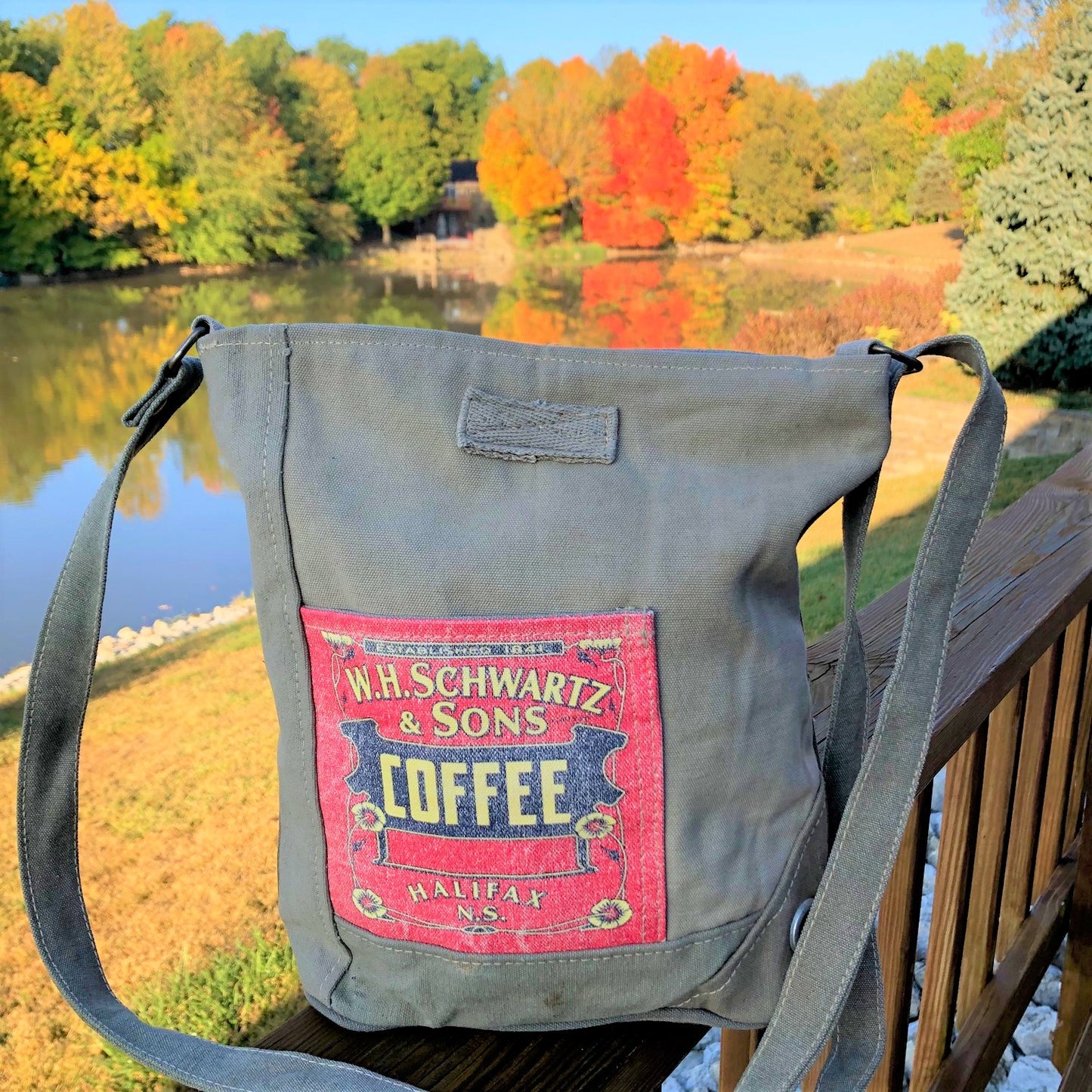 Canvas Coffee Crossbody! If you love coffee...you'll love this!
