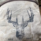 Deer Canvas Crossbody Bag with Great Compartments to Keep You Organized! Buck Deer Stag