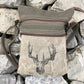 Deer Buck Sustainable Canvas Crossbody Purse Buck Deer Stag Bag