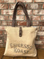 UpCycled Canvas Espresso Roast Shoulder Tote Bag