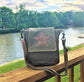 Small Green Crossbody Bag with Star Purse   ~  Great Gift for Army Mom Wife or Veteran