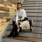 London Canvas and Cow Hide Weekender ~ Style, Class and Function!