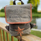 Military General BackPack Unisex Sustainable Canvas with Leather Accents