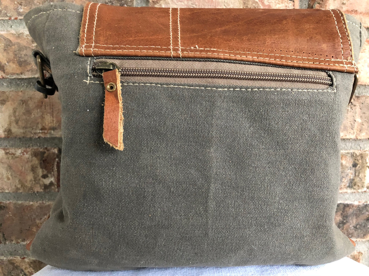 Yellowstone Canvas Crossbody with Leather Flap - PRE-ORDER