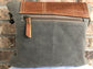 Yellowstone Canvas Crossbody with Leather Flap - PRE-ORDER