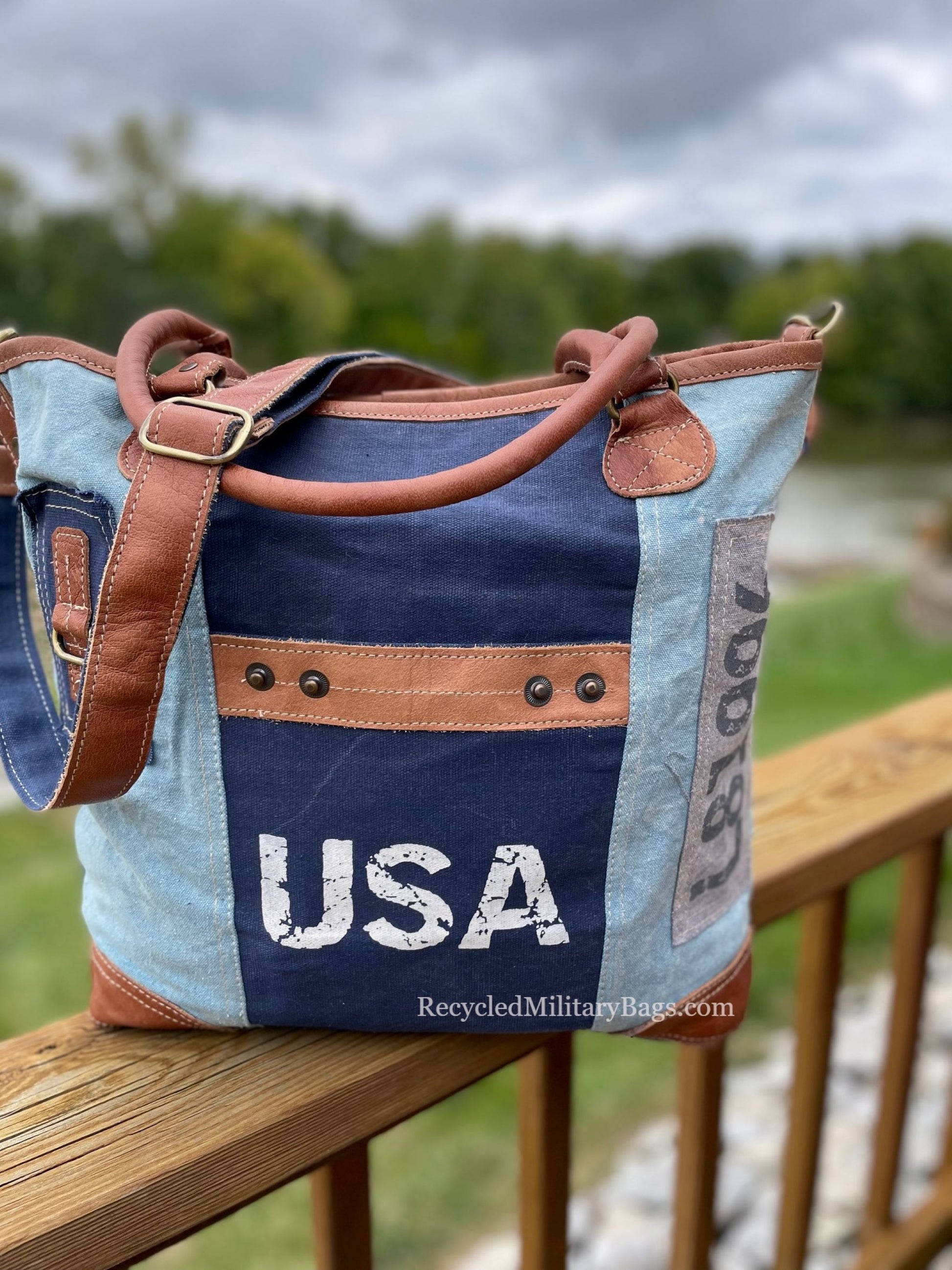 Navy Blue Shoulder Canvas Bag, Crossbody Long Strap, Medium Size, Handmade  Tote, Fully Lined, Multi Pocket Bag, Messenger Bag, Everyday Bag