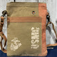USMC Small Sustainable Canvas Crossbody or Passport Bag