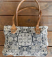 Vintage Flower Sustainable Canvas Purse Shoulder Bag with Retro Vibe and Serious Flower Power!