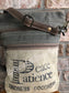 Peace & Patience Sustainable Canvas Bag Crossbody Purse ~ 2 Zip Front Pockets ~ Perfect Gift