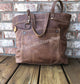 Distressed UpCycled Leather Shoulder Bag, Tote or Travel Bag! Butter Soft! You'll Love this BAG!