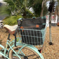 Canvas Retro Bike - Aqua and Gray Bicycle Tote or Messenger Bag ~ Take Me to the Beach!