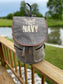 US Navy Large Gray Sustainable Canvas Backpack ~ Perfect Gift for the Navy Proud!