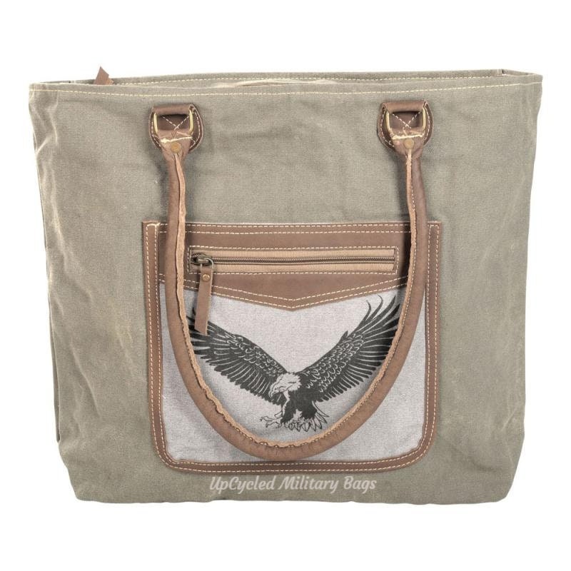 Bald Eagle Shoulder Tote Bag is Patriotic and Proud! Great Travel Bag
